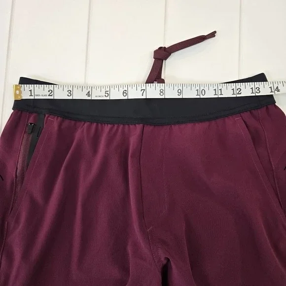 NEW Ten Thousand The Interval Shorts 7" Unlined‎ Men's Size SMALL Maroon - Picture 9 of 12